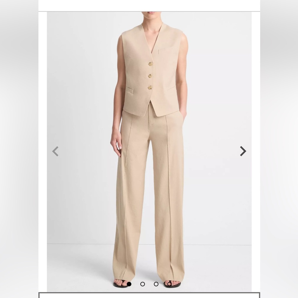 NWT Vince Linen Wide Leg Pants